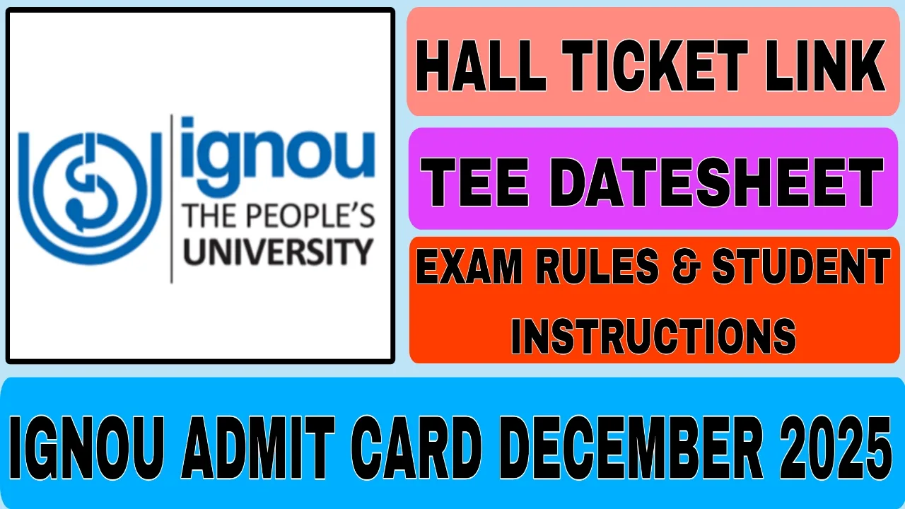 IGNOU Admit Card December 2025