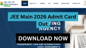 JEE Main 2026 Admit Card Out