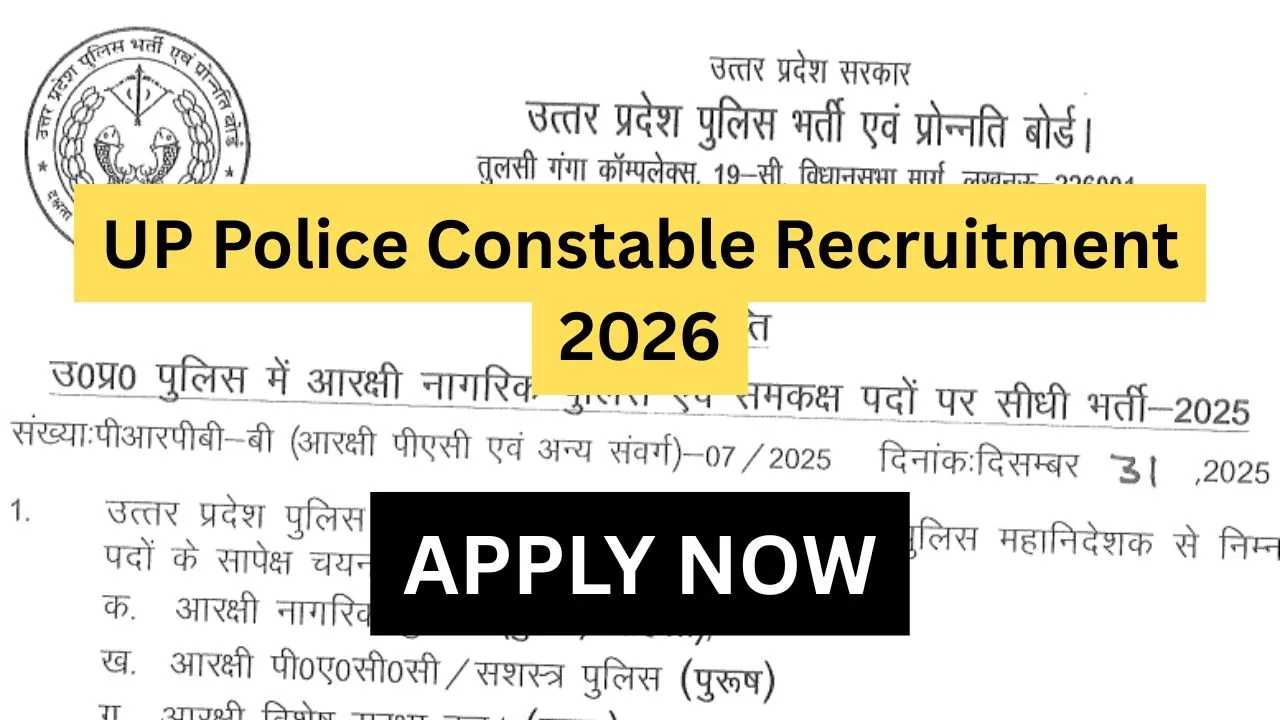 UP Police Constable Recruitment 2026
