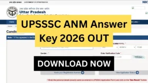 UPSSSC ANM Answer Key 2026
